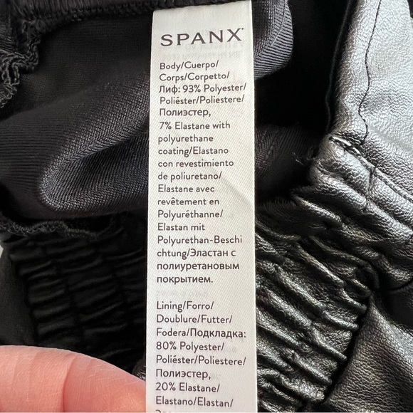 Spanx Leather Like Jogger Black Size XS NEW without Tags - Picture 14 of 15